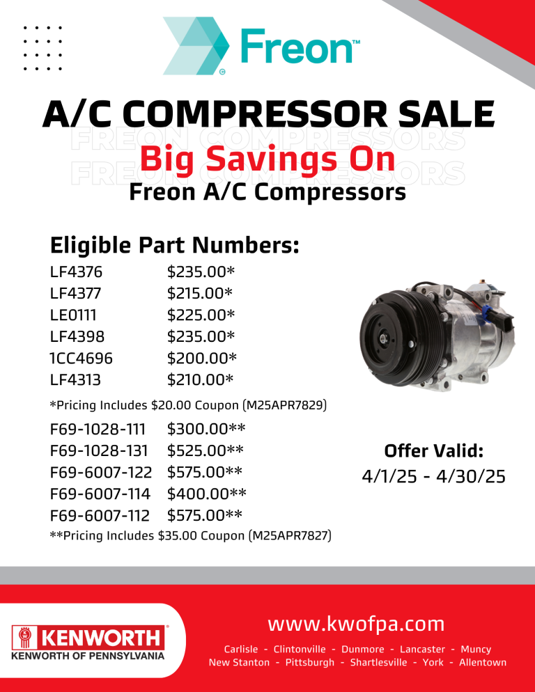 Freon Compressor Sale Flyer_April 2025