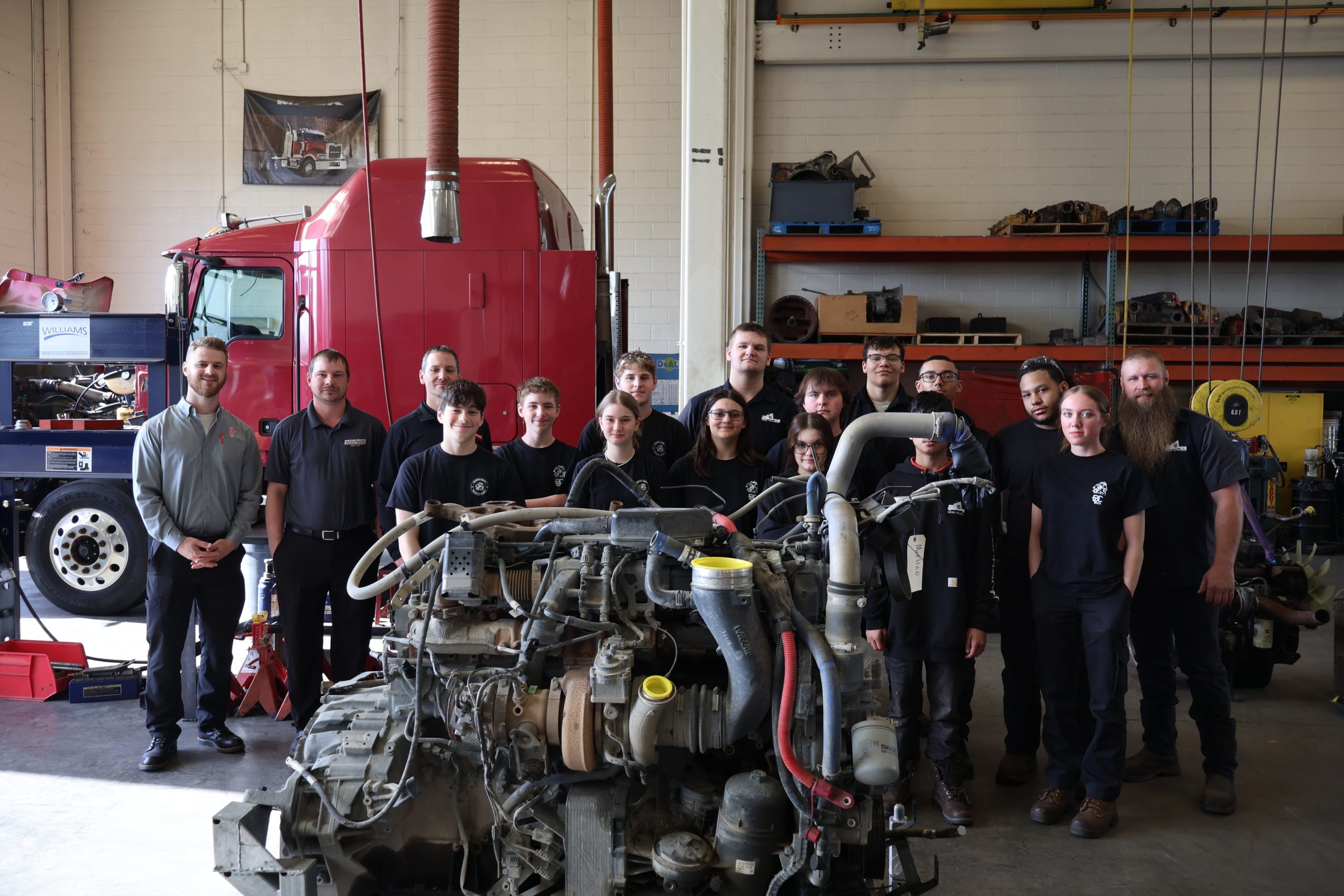 Paccar MX-13 Engine Donation Dauphin County Technical School