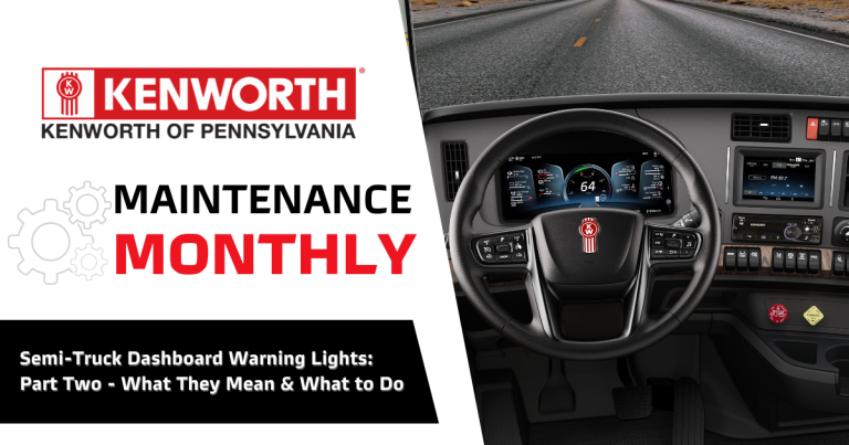 Semi-Truck Dashboard Warning Lights