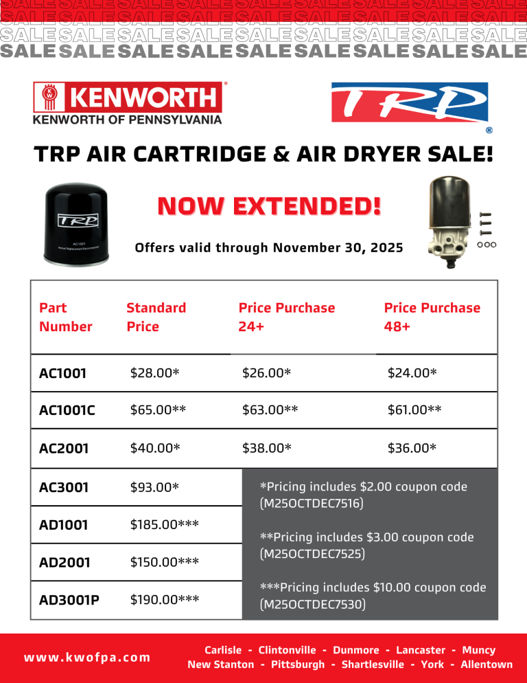 TRP Air Dryer Components Sale