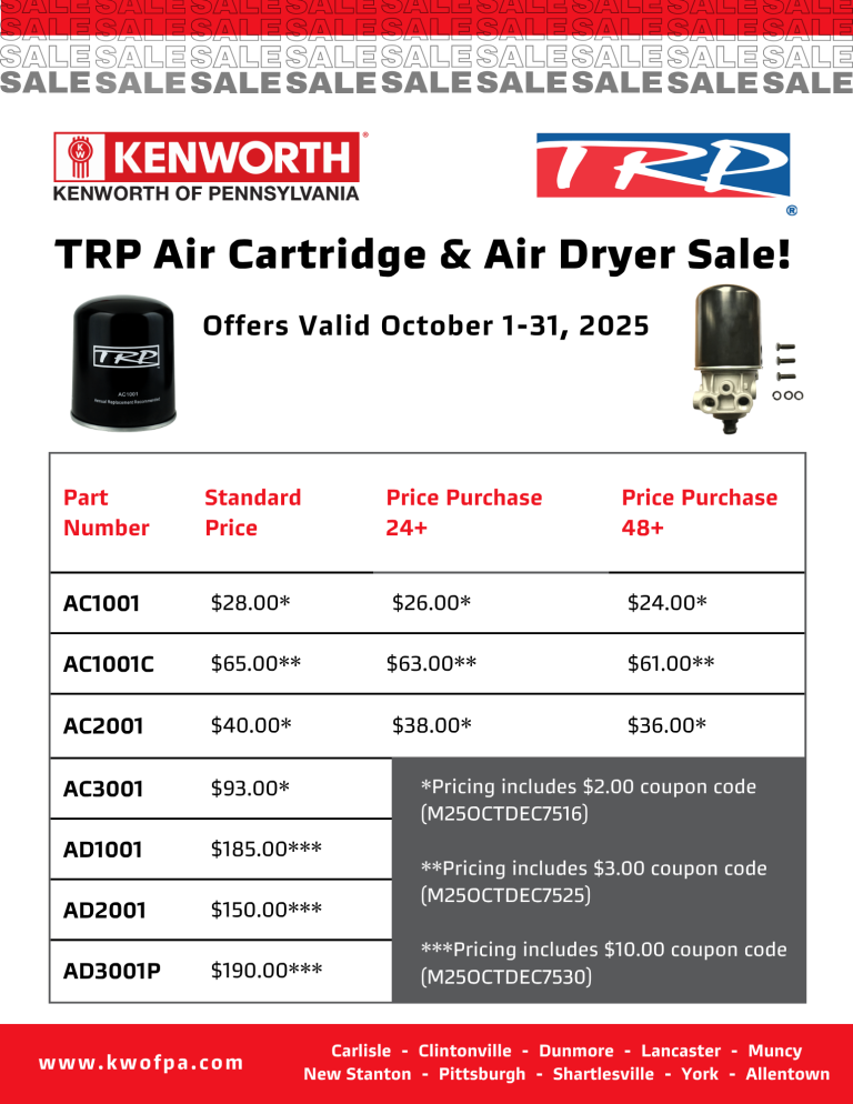 TRP Air Cartridge & Air Dryer Sale Flyer_October 2025 (1)
