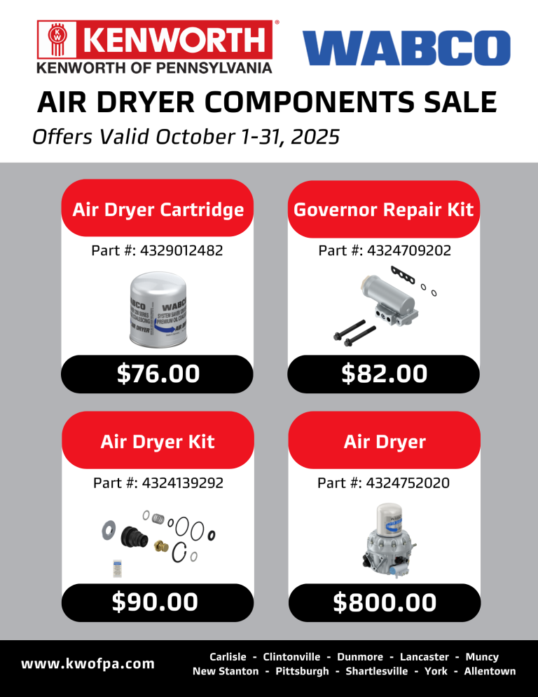 Wabco Air Dryer Component Sale Flyer_October 2025