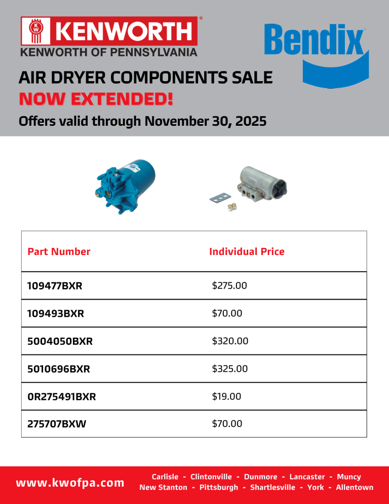 Bendix Air Dryer Component Sale