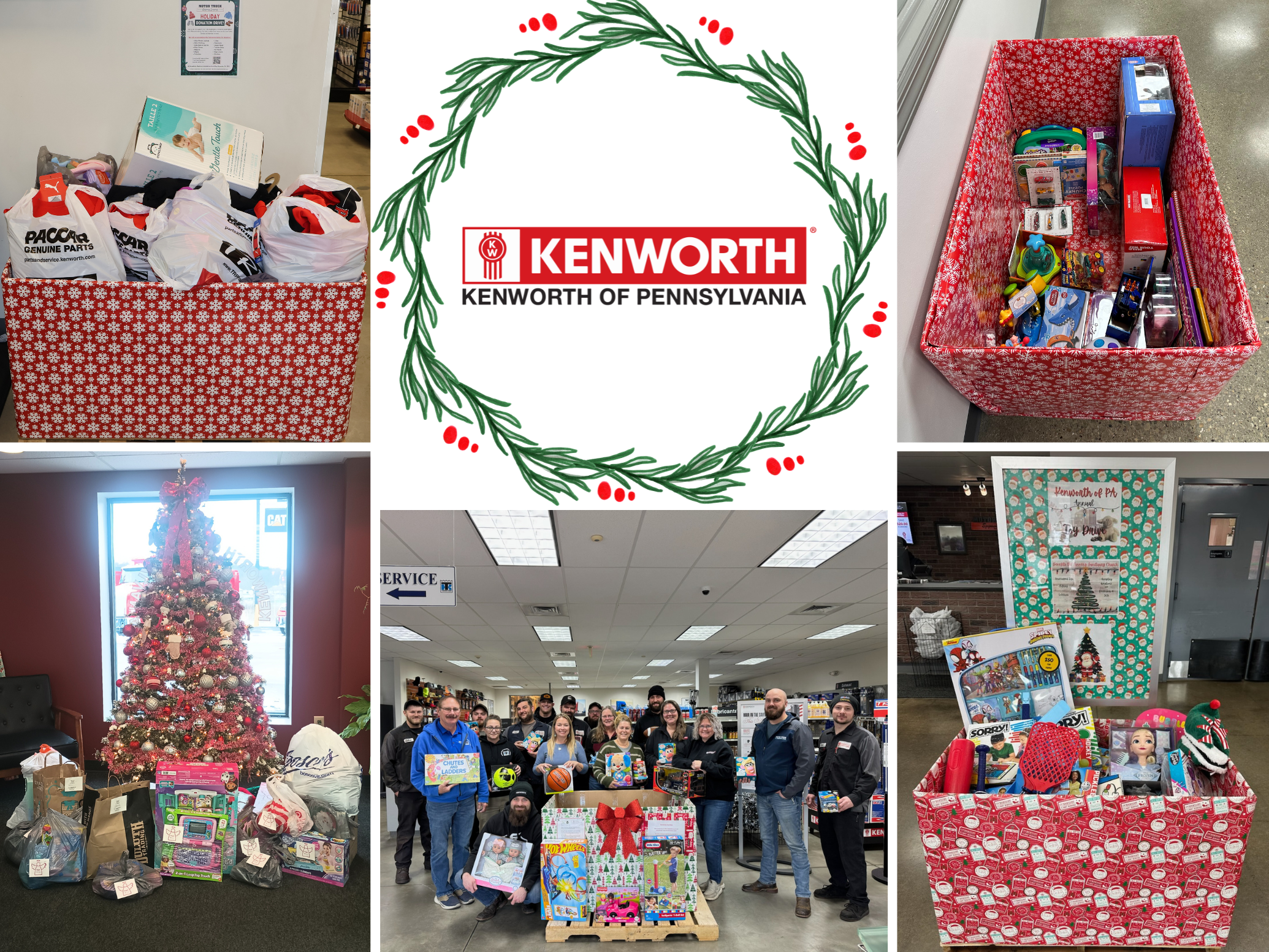Kenworth of Pennsylvania 2025 Holiday Charitable Efforts Pictures